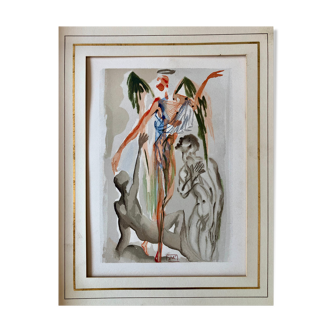 Salvador Dali - La Divine comédie - gravure originale