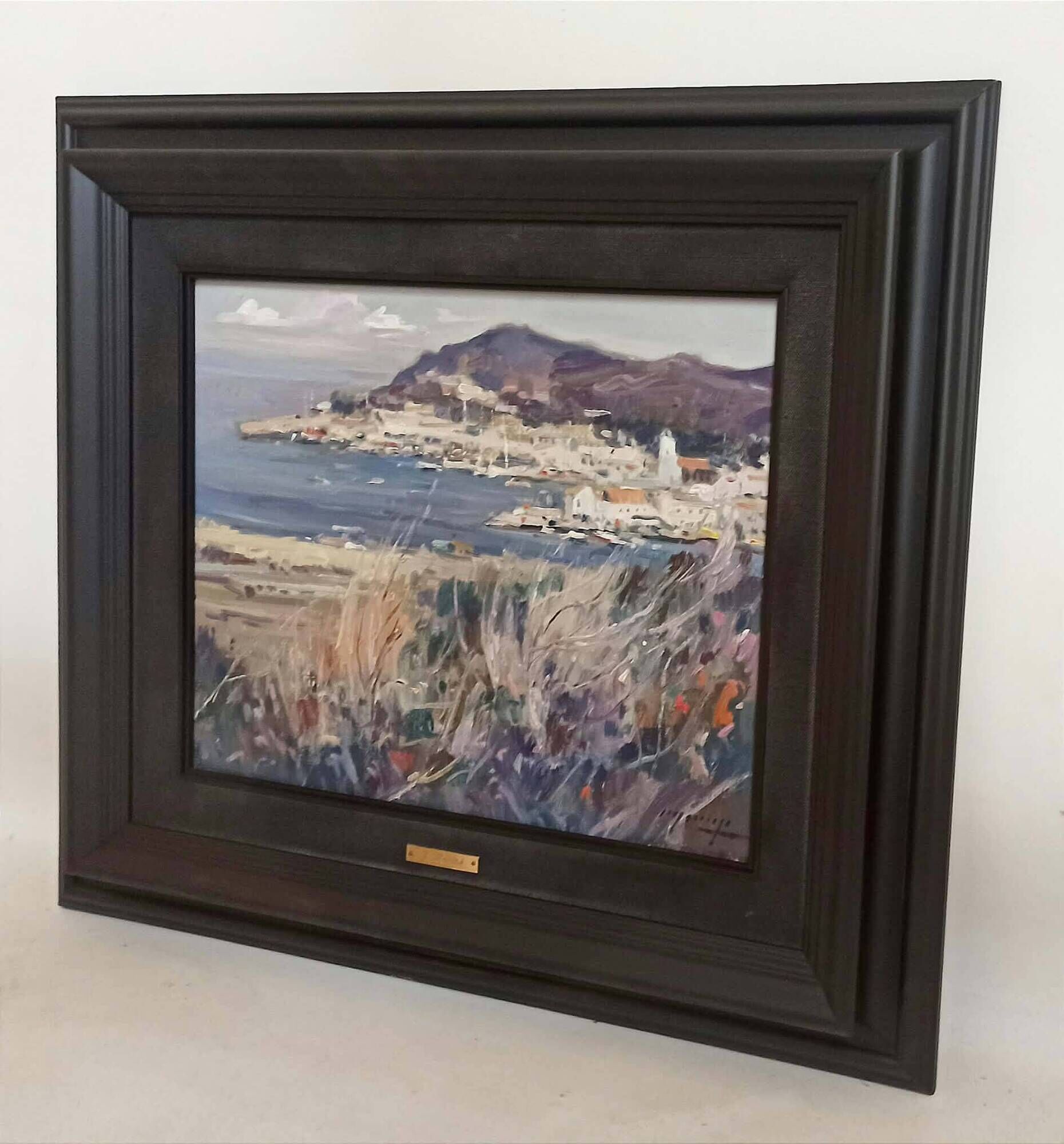 Coastal marine landscape Oil on canvas by Jaume Mariné I Albamonte