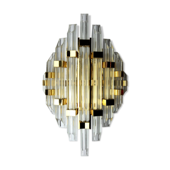 Venini wall lamp, cut crystals, Italy, 1970