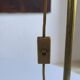 Art Deco bronze and frosted glass tulip lamp
