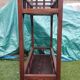 Large double wooden planter with zinc tray