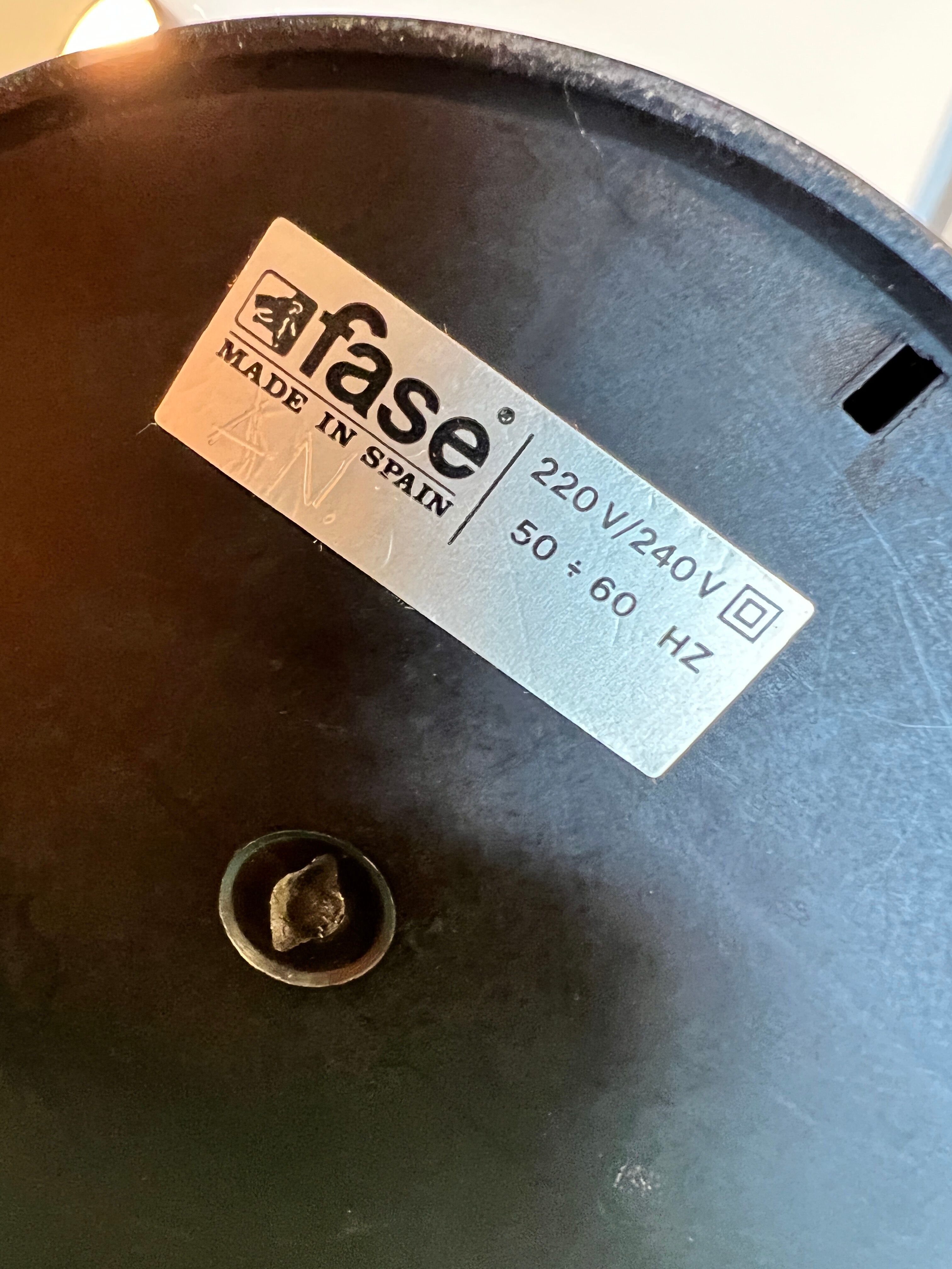 Vintage bedside lamp from the 1980's Fase