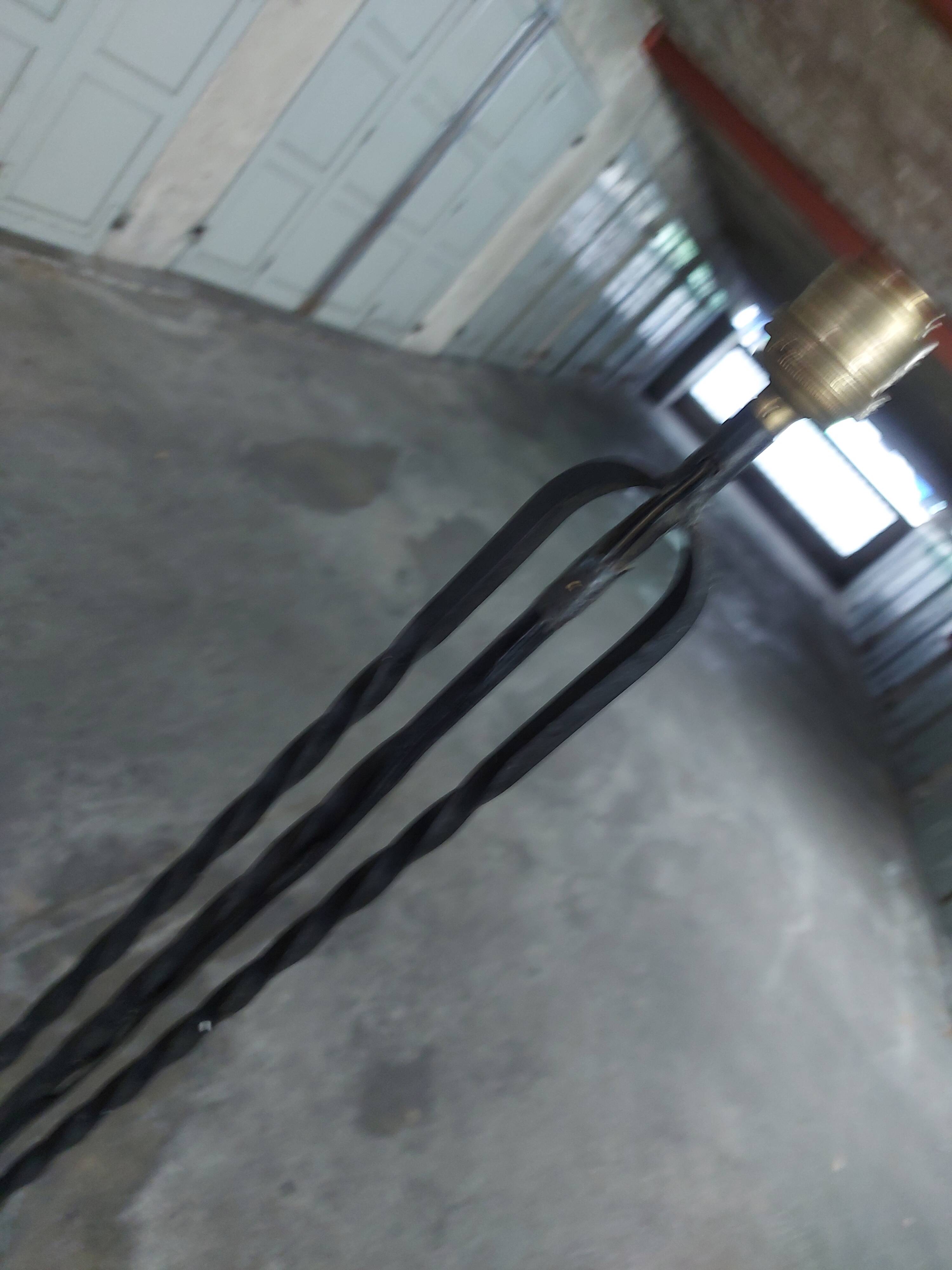 Vintage wrought iron floor lamp