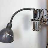 Grey Industrial Scissor Wall Lamp from Elektroinstala, 1960s