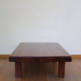 Brutalist coffee table in solid oak