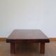 Brutalist coffee table in solid oak