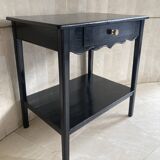 Black lacquered serving table