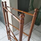 Vintage wood/bamboo towel holder