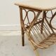 Pair of rattan bedside tables, France 1960