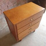 Chest of drawers 4 drawers 1960 foot compass