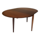 Round dining table Lubke in rosewood from the 1960s.