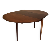 Round dining table Lubke in rosewood from the 1960s.