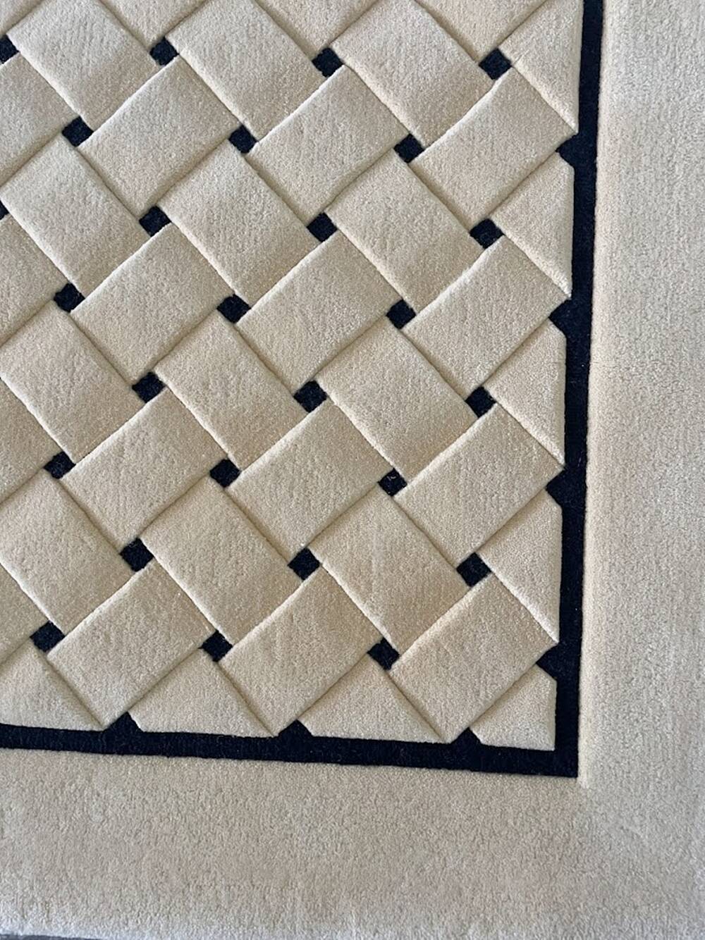 "Opal Variation" Hand Tufted Rug by Tisca France 1990s