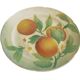 Majolica Oranges Plate by Keller & Guerin Saint Clement, France 1900s