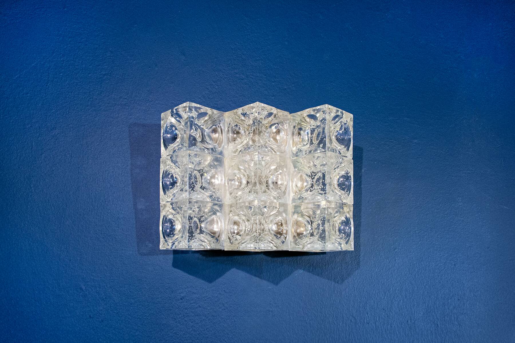 Applique in vetro di Murano Albano Poli per Poliarte anni ‘70