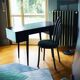 Vintage 1950s Italian Vanity/Desk with Mirror, in Solid Wood, Gio Ponti Style