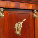 Large library, empire, return from Egypt in mahogany, 4 doors