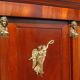 Large library, empire, return from Egypt in mahogany, 4 doors