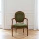 Lot de 1 fauteuil Louis XVI en bois vert