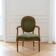 Lot de 1 fauteuil Louis XVI en bois vert