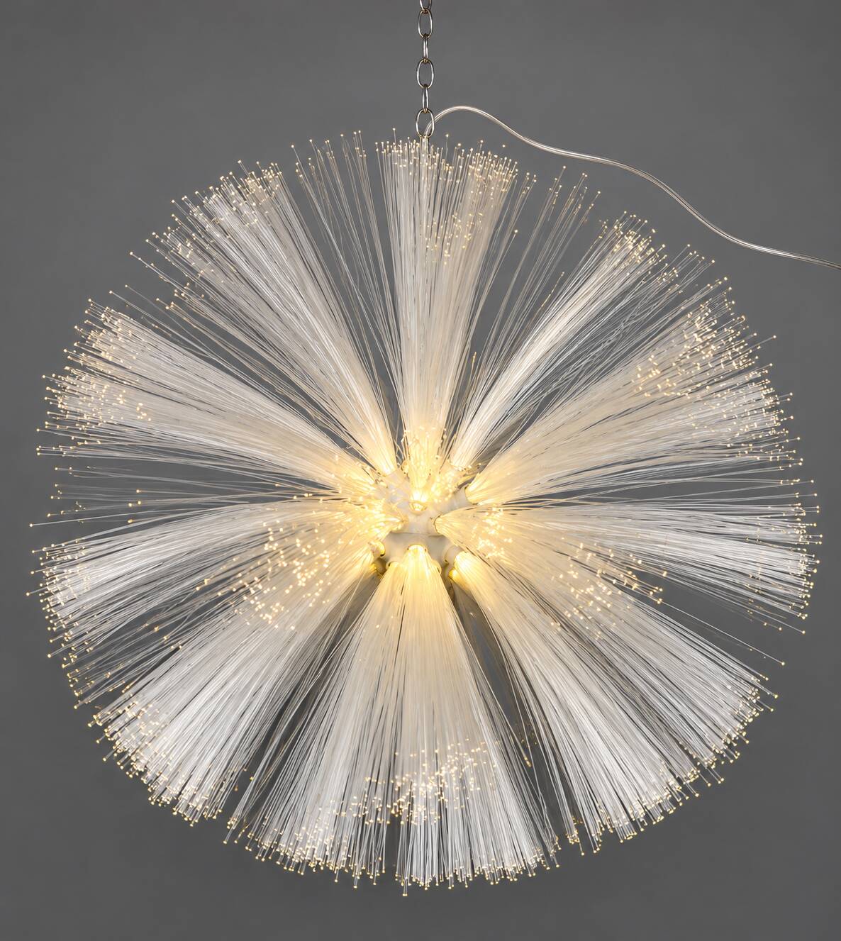 Fibre optic lamp.
