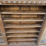 Antique Burmese teak collector's wall display case
