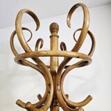 Porte-manteau et porte-chapeau en bois courbé