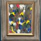 Original Swedish Oil on Panel – “Komposition” by E. Jarl – Dated 1962