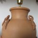 Terracotta lamp, terracotta 60s 70s