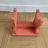 Small step foot in old wood