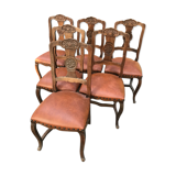 Suite of 6 Provençal criss-cross chairs