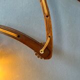 Mid-century teak wall lamp