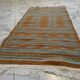 Berber carpet and blue 118 x 61 cm