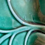 Set of 5 vintage pockets or raviers in green and gold ceramic