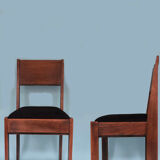 Oak Art Deco Design Chairs By J.A. Muntendam For L.O.V. Oosterbeek 1920s Set of 2