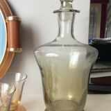 Aperitif liqueur service in iridescent glass on tray