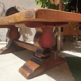 Monastery table wood solid oak 2.00m x 90l 75 cm height