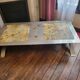 Ceramic and metal coffee table