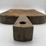 Old wooden cutting log board
