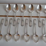 12 tablespoons metal argente orfevre frionnet francois