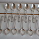 12 tablespoons metal argente orfevre frionnet francois