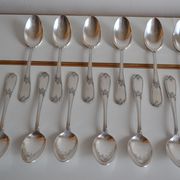 12 tablespoons metal argente orfevre frionnet francois