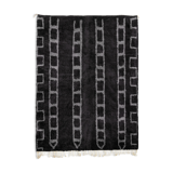 Modern Moroccan carpet black