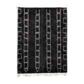 Modern Moroccan carpet black