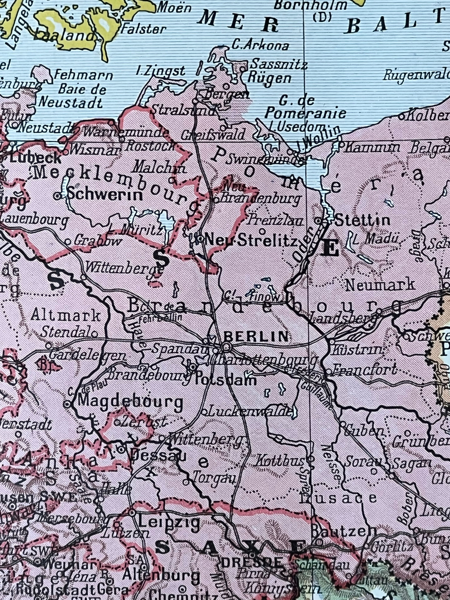 Carte ancienne de l'Allemagne - 20x29cm