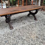 Bench or garden coffee table cast iron legs 150×56cms