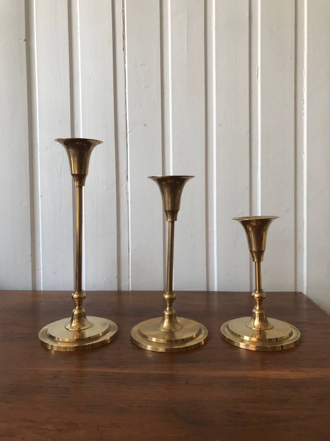 Trio of candle holders