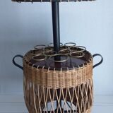 Old rattan bar