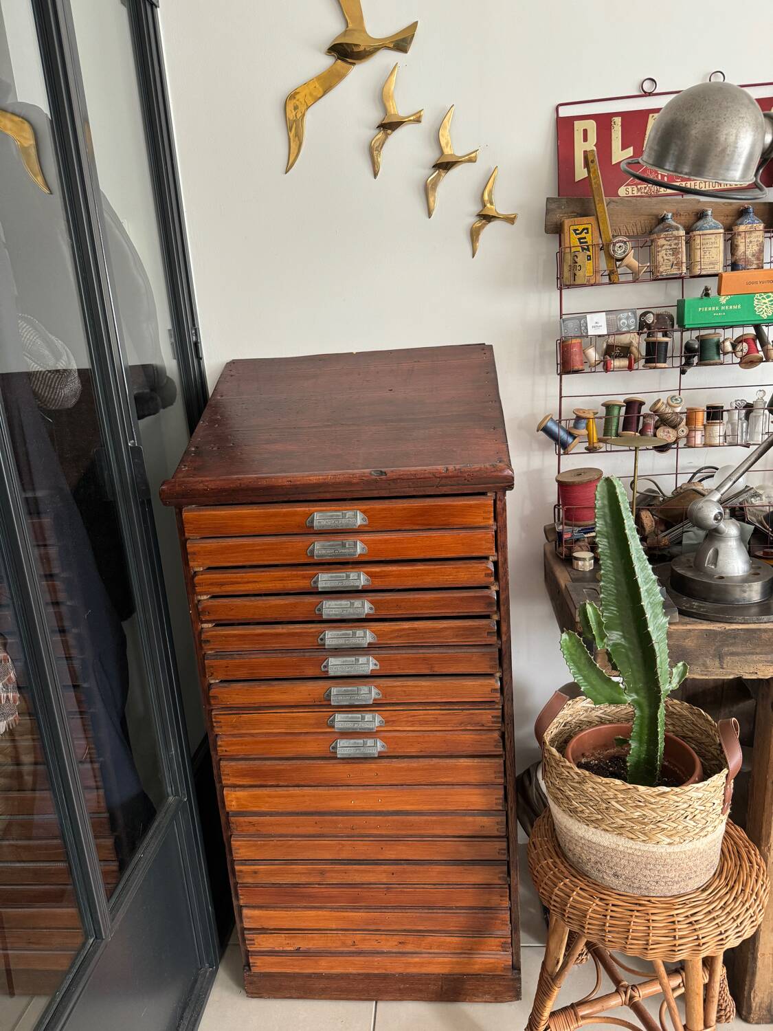 Old printing furniture