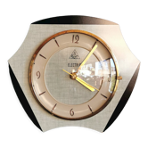Horloge formica vintage pendule murale silencieuse "DAM electric vert noir"